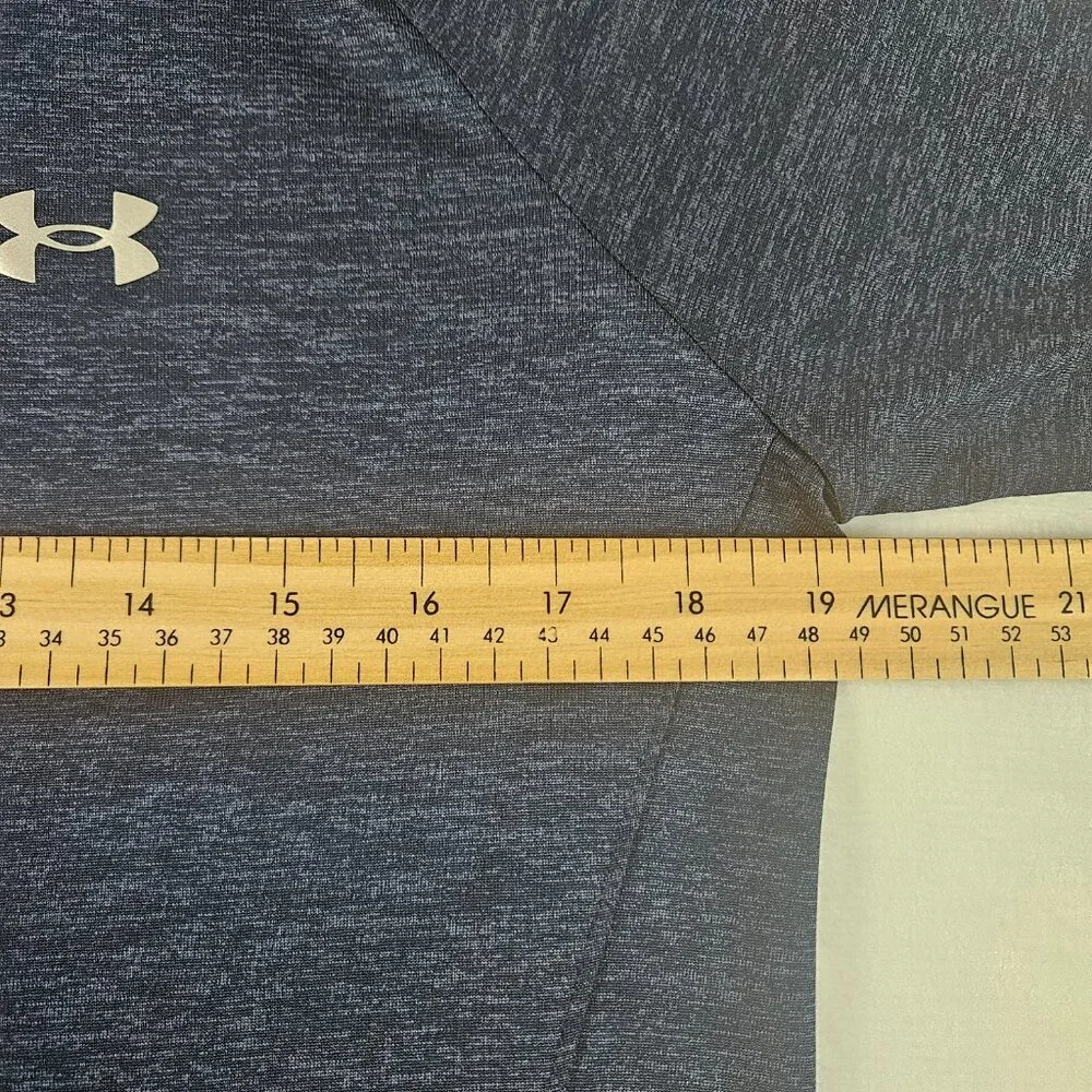 Under Armour Women's Sz L UA Tech Twist 1/2 Zip Long Sleeve Shirt 1320128 Blue - Picture 12 of 13